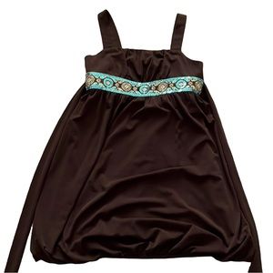 BCX girls’ dress-size 7, dark brown.